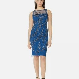 Adrianna Papell Women's Beaded Cocktail Sheath Dress
